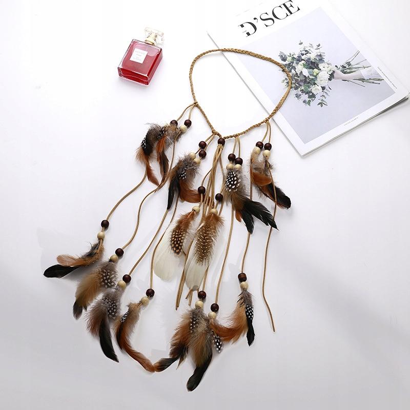 Indian Headdress Hairband With Feathers A6