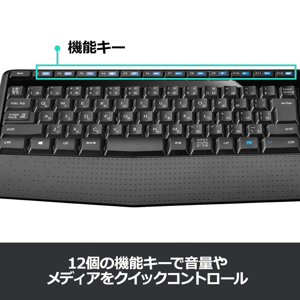 Logitech Wireless Mouse and Keyboard Combo MK345 (Authentic Japanese Product)