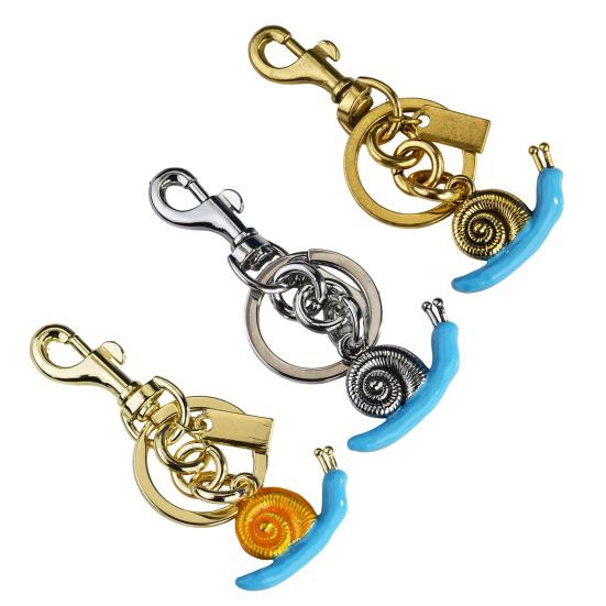 Keychain Pendant Snail Design Key Holder with Lobster Clasp Key Ring Backpacks Tote Bags Mobile Phone Accessory