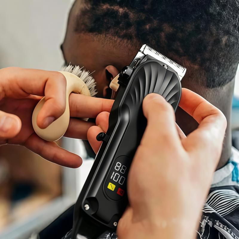 High quality professional men's hair clipper- High-power adjustable wireless hair trimmer-Zero-gap trimmer Kit Boyfriend Gift
