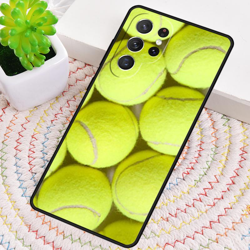 Green Tennis Balls Accessories Silicone Phone Case For Samsung Galaxy Note 10 Pro S26 S25 S24 S23 S22 S21 Plus Ultra Capa Cover