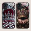 Luxury Crown Jewelry Flower Pattern Tempered Glass Phone Case for Motorola Moto G85 G84 G75 Edge 50 Fusion 40 Neo 30Pro 5G Cover
