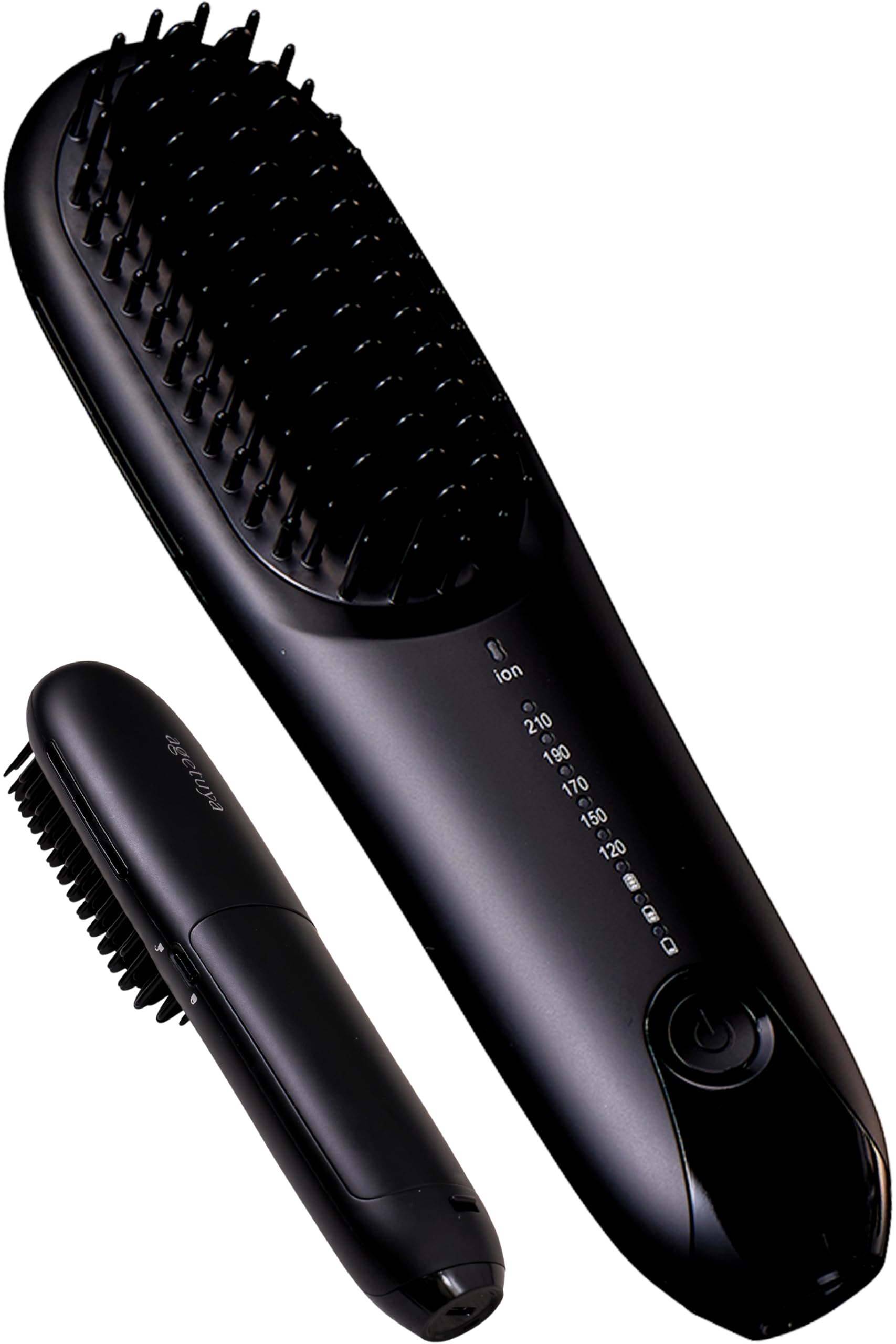 

[Sold out repeatedly on QVC broadcast][3-year extended warranty][Cordless type for use on the go] AGETUYA Cordless Mini Brush Iron Plus Black [Heat-re