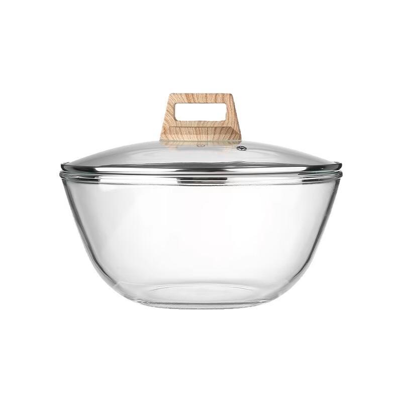 Ru Han Thickened 4.5L Non-stick Glass Mixing Bowl with Lid