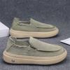 Summer Ice Silk Cloth Cover Feet Canvas Shoes Casual Driving Lazy Shoes Platform Sports
