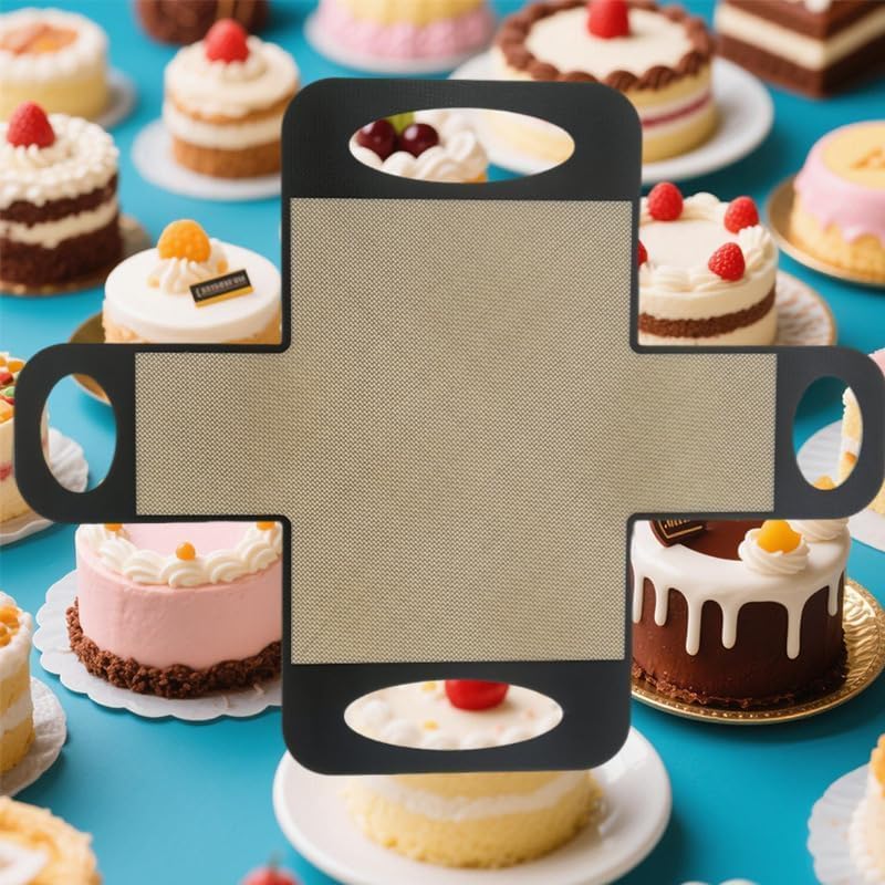 Reble Silicone Bread Loaf Pan Liner, Food-Grade Silicone Bread Sling, Loaf Pan Lifters - Non-Stick&Easy Clean Dough Transfer Tool with 4 Handles -