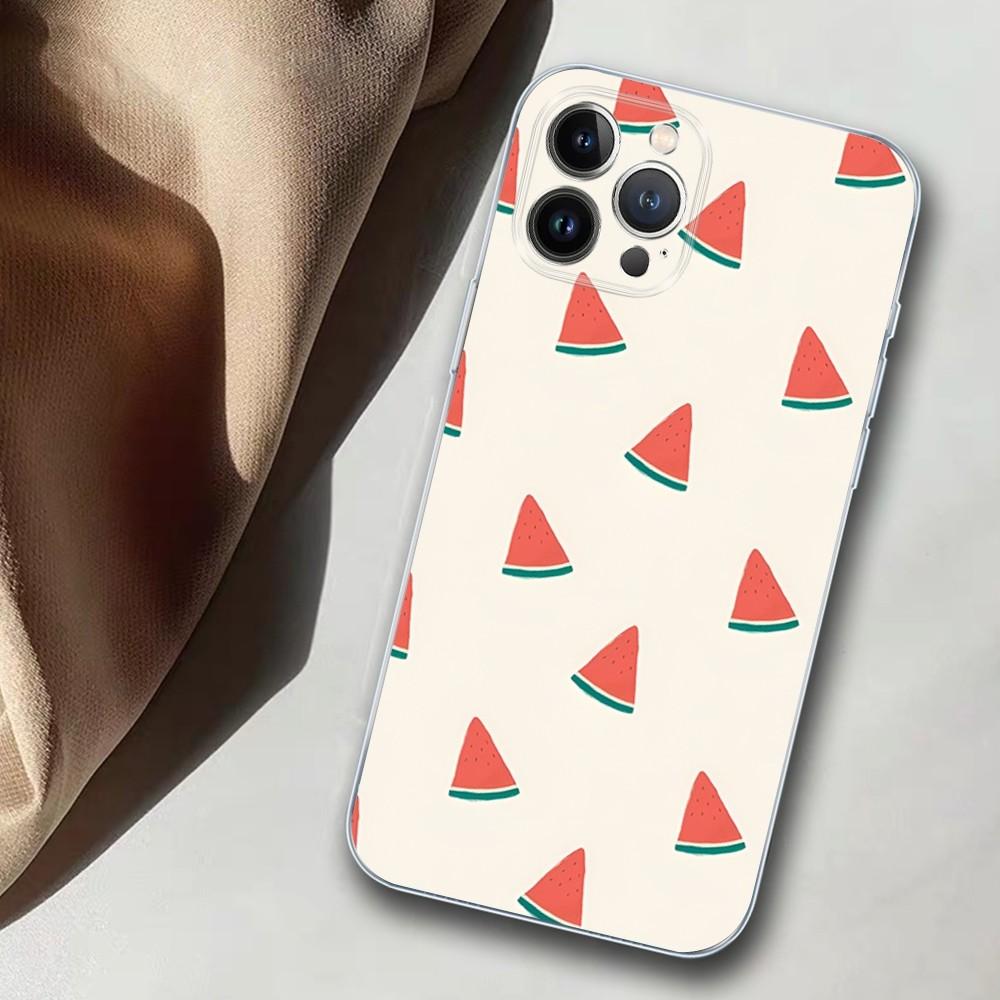 Watermelon Pattern Phone Case For iPhone 14 11 12 13 Mini Pro XS Max Cover 6 7 8 Plus X XR SE 2020 Funda Shell