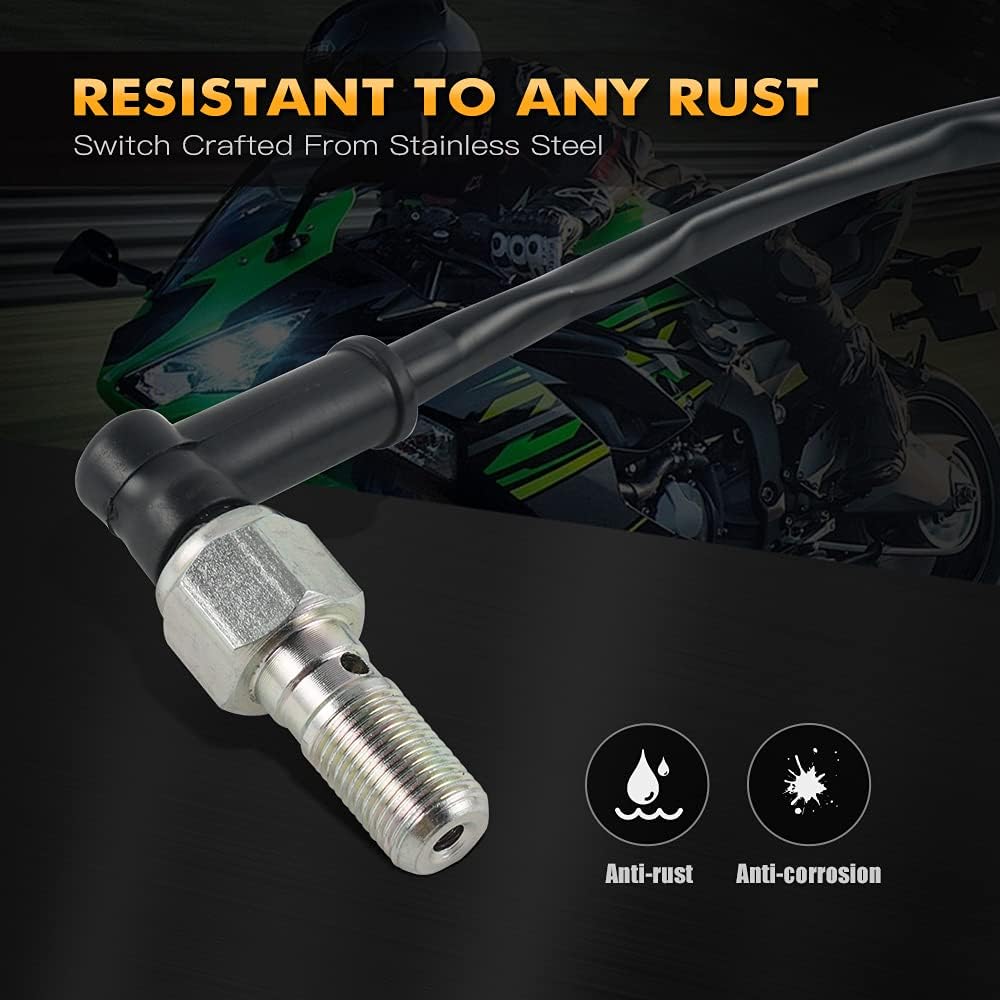 Universal 10mm x 1.00 Pitch Hydraulic Brake Light Switch Banjo Bolt Compatible with K-T-M 125/250/300/400/450/525 SX/XC/EXC/EXC-F, Compatible with