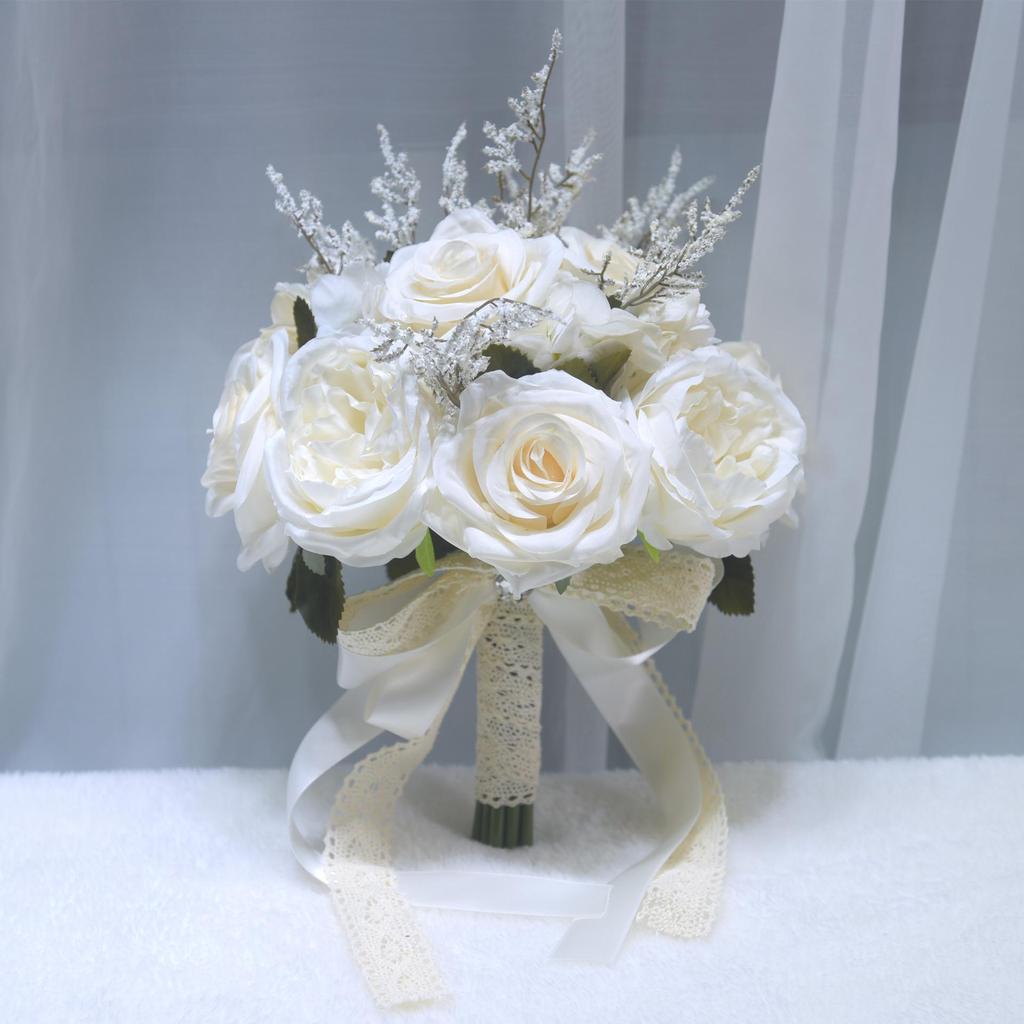 166-Piece Rose Bouquet for Weddings, Proposals, and Photography – Artificial Flowers for Brides and Bridesmaids