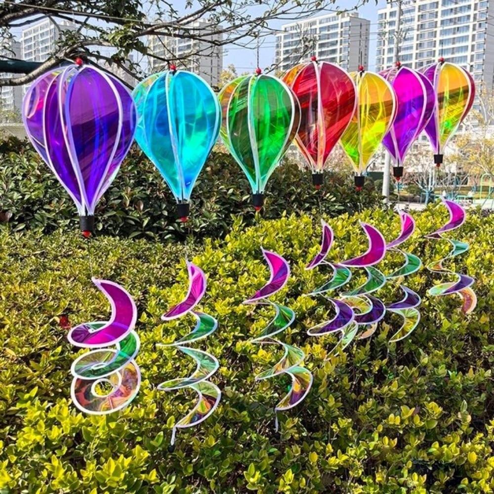 40cm Balloon Hot Air Balloon Spinner Plastic Rotating Sequins Pinwheels