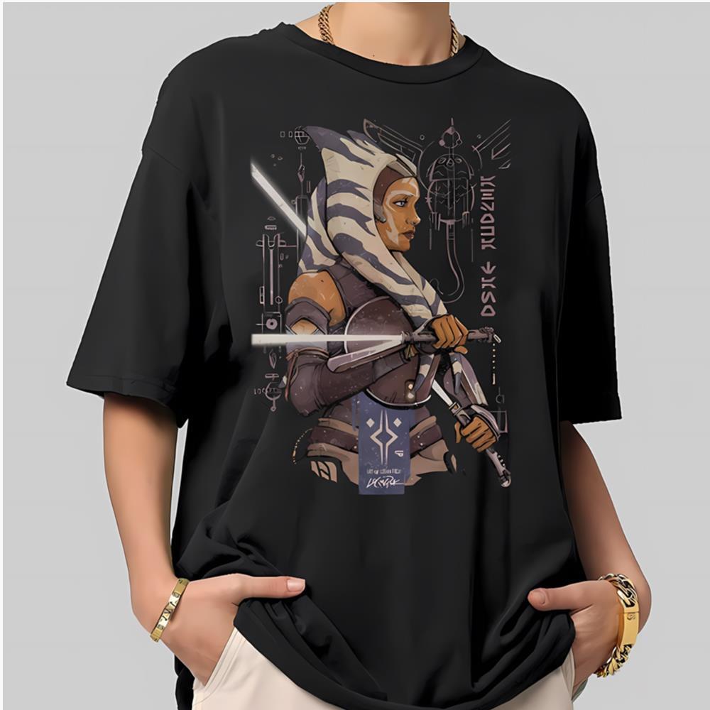 Floral Ahsoka Tano Star Wars Short Sleeve Unisex T-Shirt S-5XL S