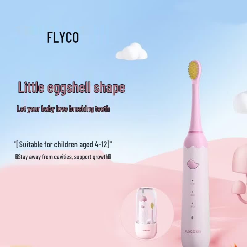 

FLYCO FT7110 Kids Sonic Electric Toothbrush CN plug (adapter included)