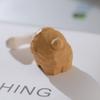 Handcrafted wood carving Home decorations desk accessories room decor Handmade Puppy Statue Hand-carved Puppy and Bone Statue