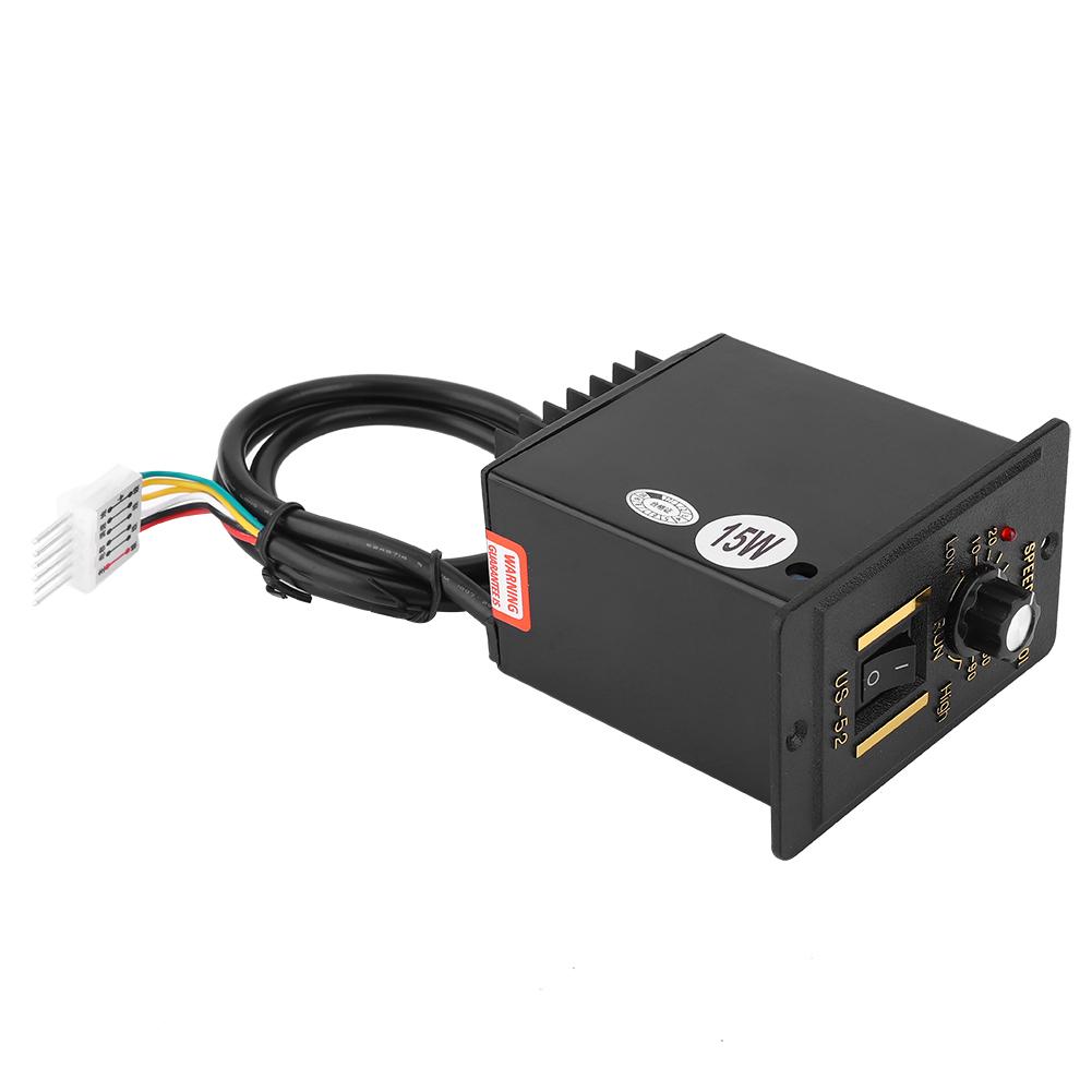 BERM Motor Speed Controller US52 15W Electric Motor Speed Regulator 3.96 Connector AC220V