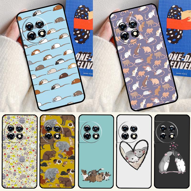 Mouse Rat For OnePlus Nord CE 4 3 2 Lite N20 N30 9 10 Pro 8T 9RT 10T 10R 13R 12R 11 12 13 Phone Case