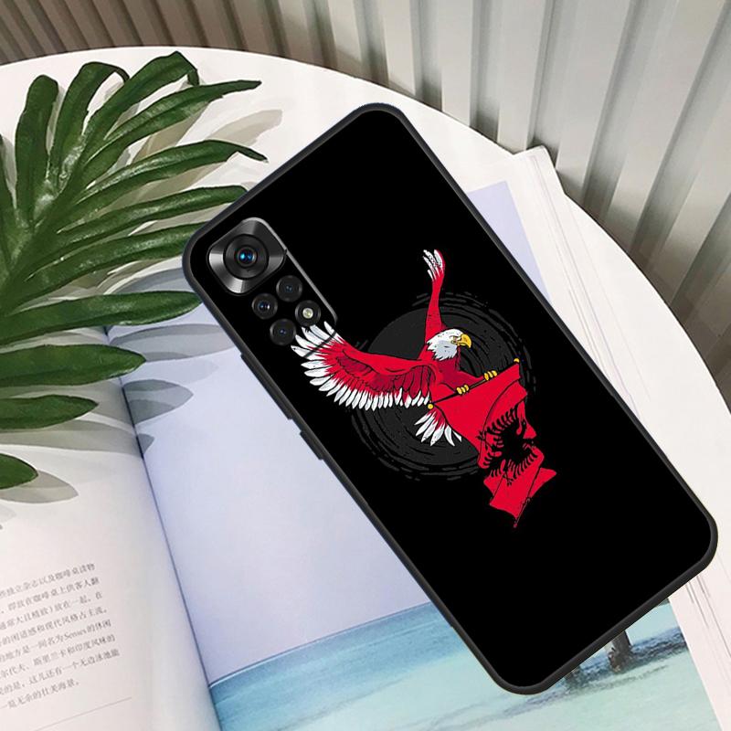 Albania Flag Eagle Funda For Xiaomi Redmi Note 11 10 12 13 14 15 Pro Plus Case For Redmi 15C 10C 13C 12C 14C 15