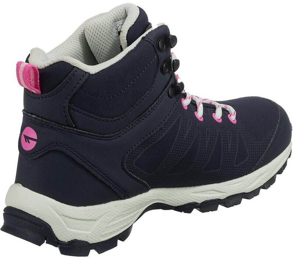 Hi-Tec Raven Mid WP Woman Trekking Shoes Marine Blue Pink