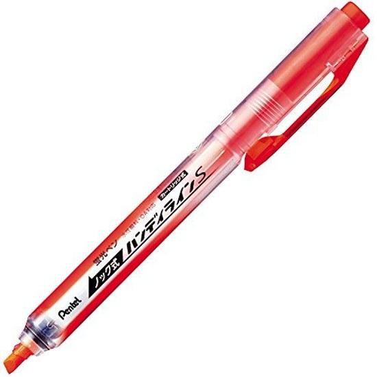 Pentel Highlighter Knock Type Handy Line S SXNS15-F Orange 10 pieces