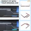 Car Reverse Light Cover Trim Compatible with Toyota Tundra 2022-2025 Rear License Plate Light Running Lamp Reverse Lights Taillight Assembly Smoked