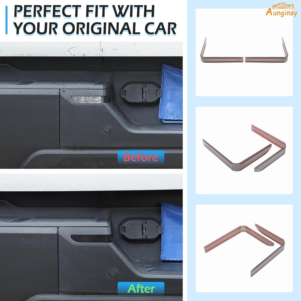 Car Reverse Light Cover Trim Compatible with Toyota Tundra 2022-2025 Rear License Plate Light Running Lamp Reverse Lights Taillight Assembly Smoked
