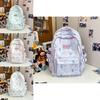 Rabbit Printed Nylon Cute Animal Pattern Small Backpack For Casual Daily Use