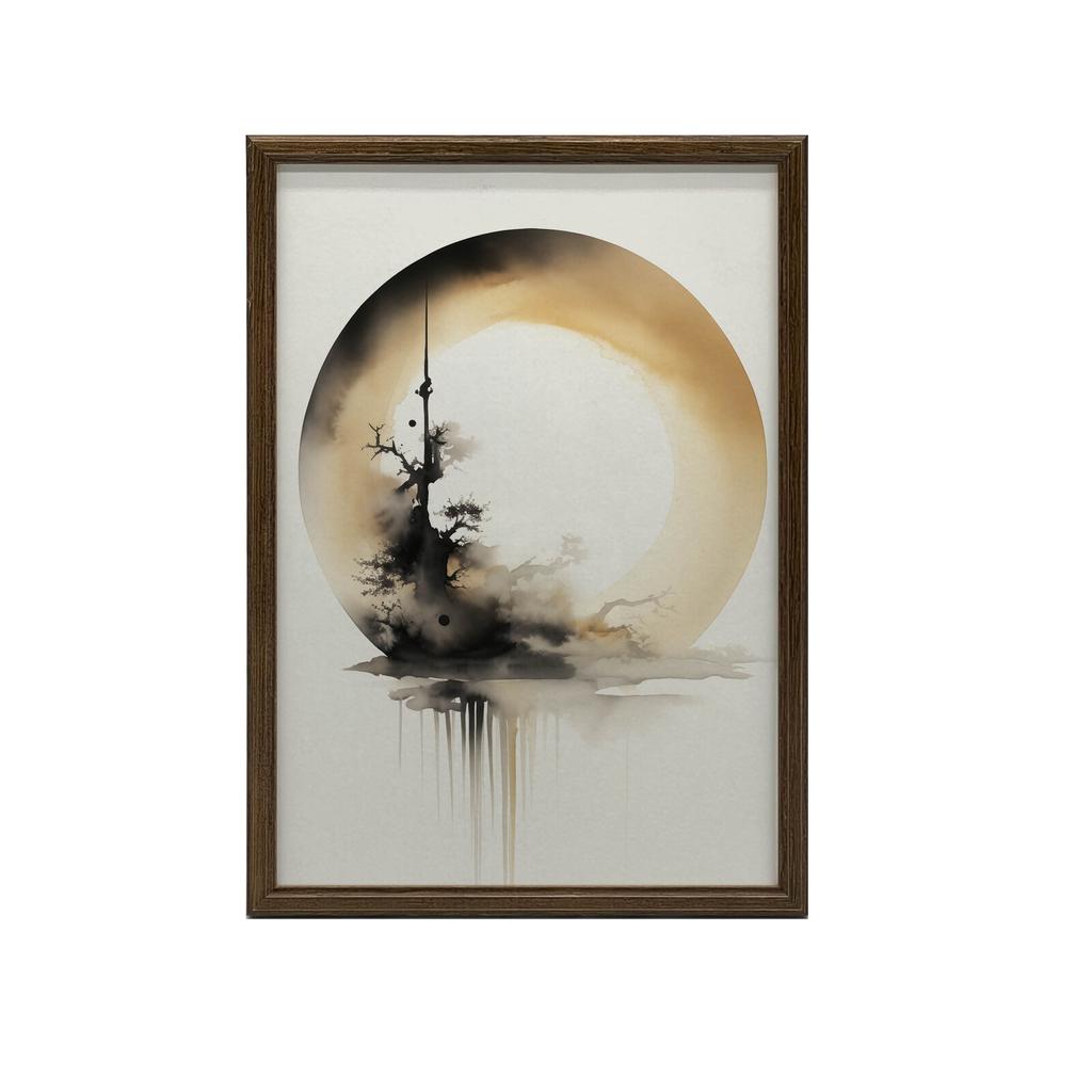 Koło Zen Koło Zen, 50X70 Cm, Bez Ramy, Płótno Premium Na Blejtramie