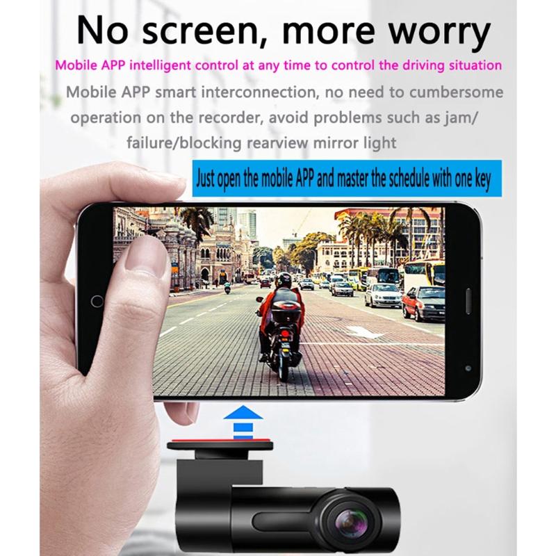 1080P 140° Wide Angle Car Rearview Video Dash Cam Recorder Camera G-Sensor Park Monitor Loop Recording Motion Detection