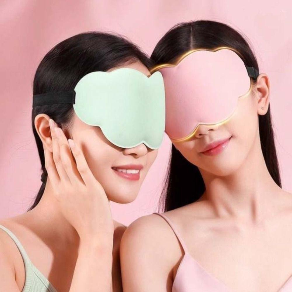 Light Isolation Blackout Eye Mask Ice Silk Shading Sleeping Mask Cloud 3D Eye Mask  Noon Break