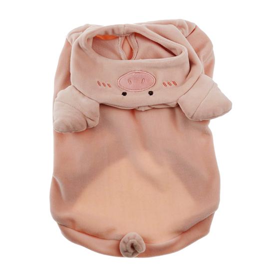 

Pet Costume Pig Cosplay Breathable Soft Cat Dog Winter Warm Clothing for Halloween M