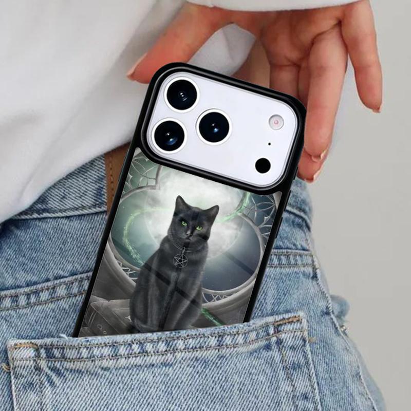 Occult Witchcraft Moon Gothic Witch Bumper Phone Case for iPhone 17ProMax 12 13 14 15 16e 17 Pro Max Plus Air Cover