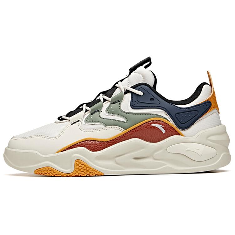 

Anta Life Collection Anti Slip And Wear Resistant Breathable Low Top Chunky Sneakers Men s Gray Brown Black 40