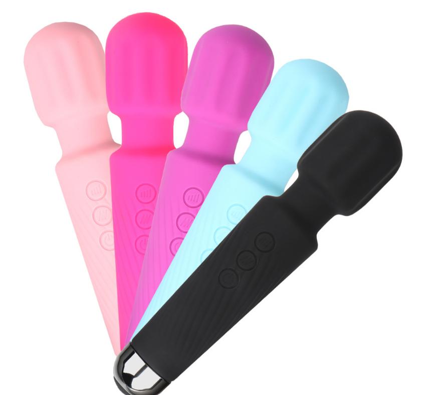 Vibrator Wand Sex Toys Clit Stimulator Vibrators Vibrator for Woman Sex Toy Gifts 20 Patterns & 8 Speeds of Pleasure Quiet & Small  Adult Toys