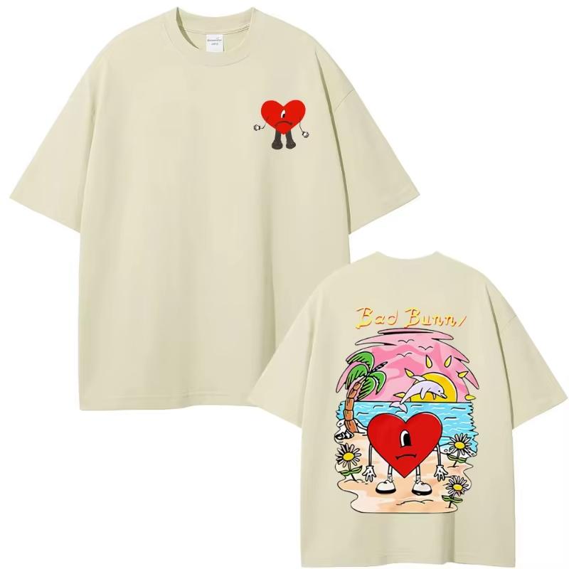 

Bad Bunny Tshirt Un Verano Sin Ti Graphic Tshirt Unisex Womens Fashion Oversized Streetwear Unisex High Quality Cotton T Shirts 2XL