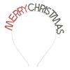 Gift Metal Letter Hair Hoop Party Ornament Zinc Zinc Alloy Crystal Headwear Christmas Antlers Hairband