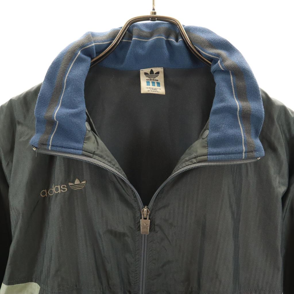 Adidas 80s DESCENTE VINTAGE Windbreaker L Jacket with Tricot Lining Men's Used