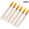 2/4/6Pcs 3.2V/3.7V/5V Flame Lamp Circuit Board Simulation Led Candle Lamp Circuit Board Flickering Flame Decoration Lights