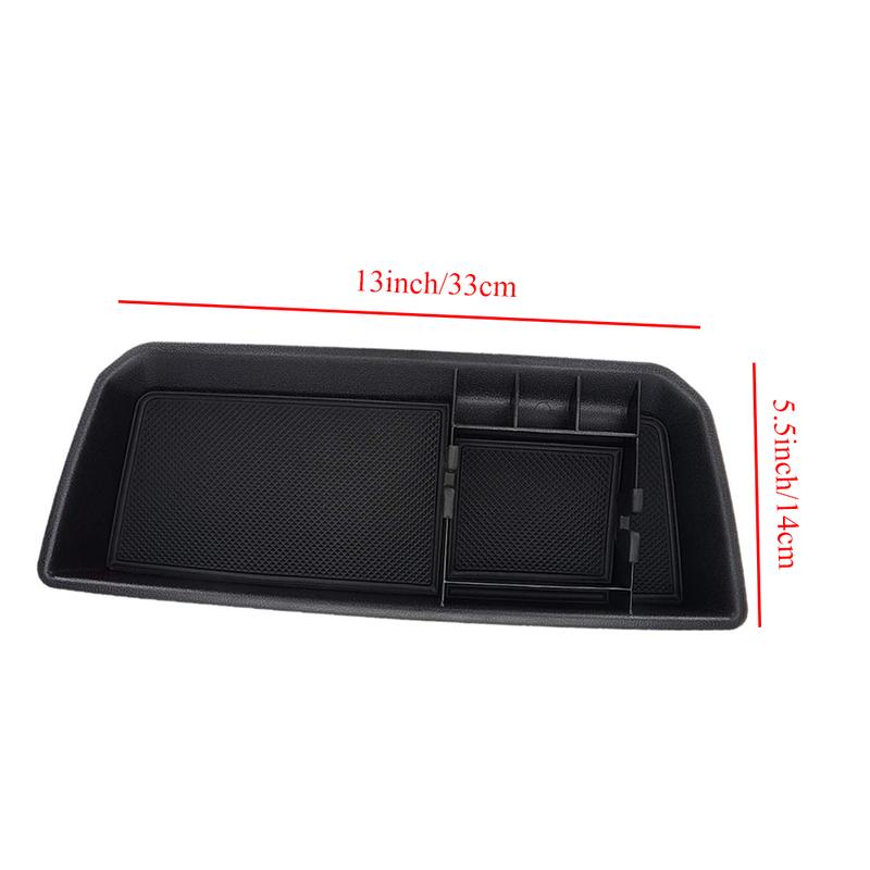 Car Center Console Organizer Tray Central Armrest Storage Box Organizer Compatible With VW Atlas and Cross Sport 2018-