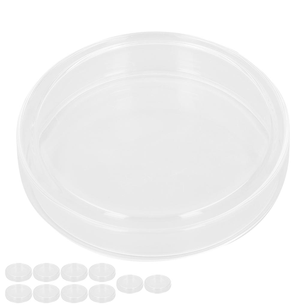 Szkiełka Petriego Instrumenty Biochemiczne Laboratoryjne Borokrzemowe Płytki Petriego z Pokrywką 10 szt.