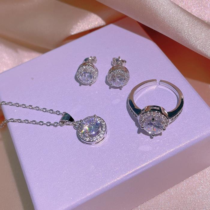 Niche Design Sense Simple Temperament Necklace Collarbone Chain High Sense Cold Wind Women'S Jewelry Set