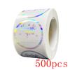 50-500Pcs Rainbow Laser Thank You Stickers 1 Inch White Thank You Small Business Sticker For Crafts Gift Packaging
