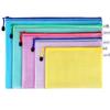 PVC Thickened Mesh Zipper File Bag with Printed Logo