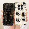 For Xiaomi Redmi Note 15 Pro+ 15Pro 5G Cute Cat Flower Cartoon Phone Case For Redmi Note 15 Pro Plus 5G Soft Silicone Bumpers