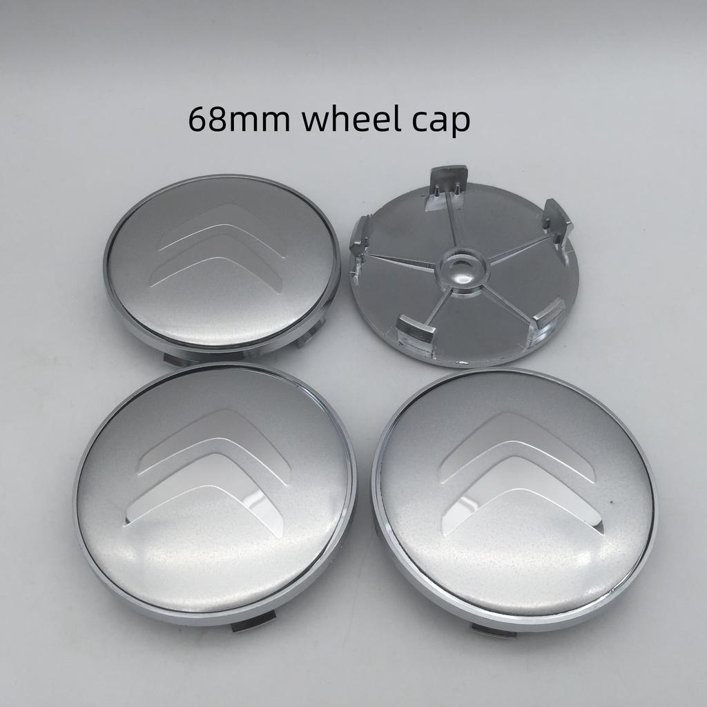 4pcs 3D For Citroen 56mm 60mm 68mm Car Emblem Wheel Hub Center Cap Badge Covers Sticker Decals Styling Accessories