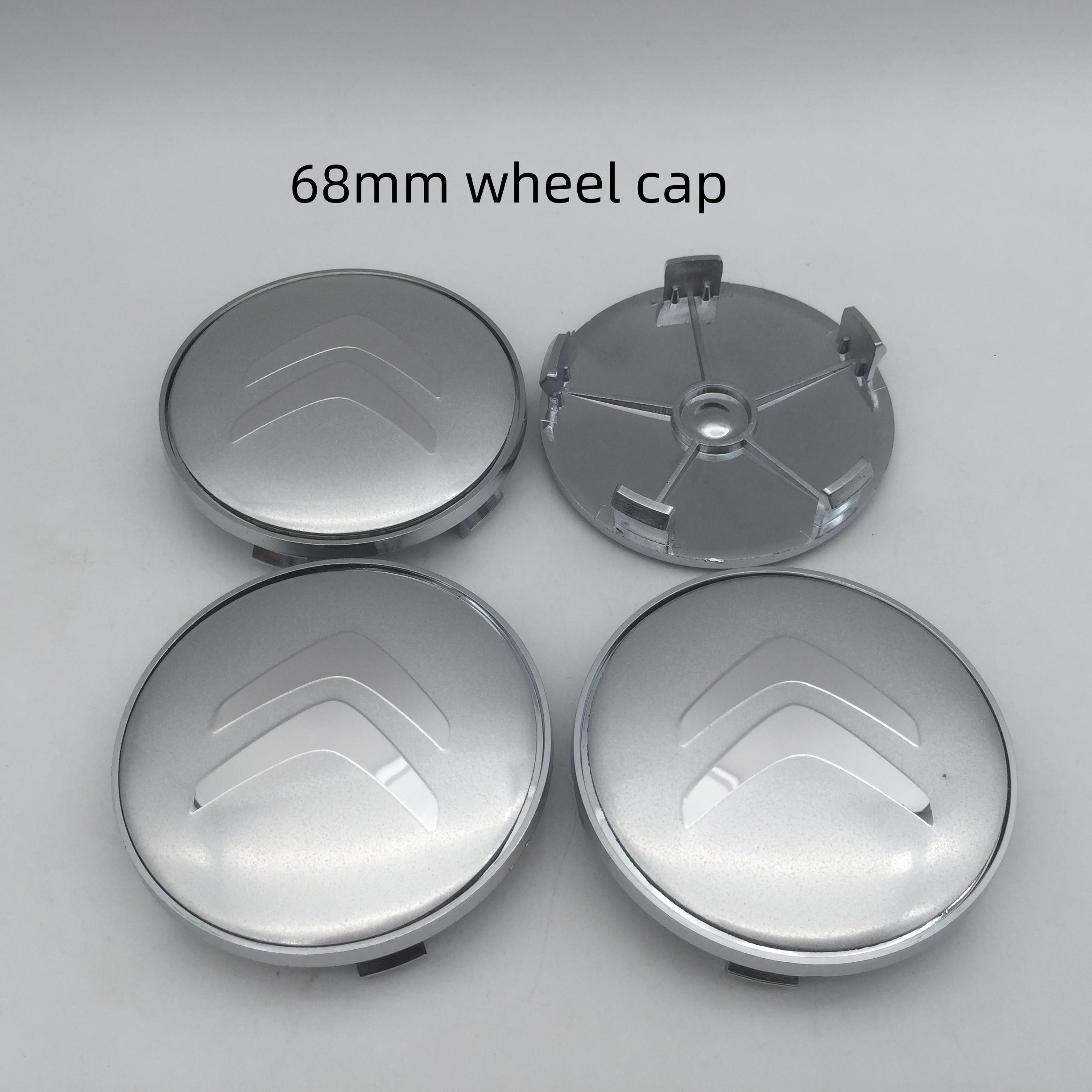

4pcs 3D For Citroen 56mm 60mm 68mm Car emblem Wheel hub Center Cap Badge covers sticker Decals Styling accessories