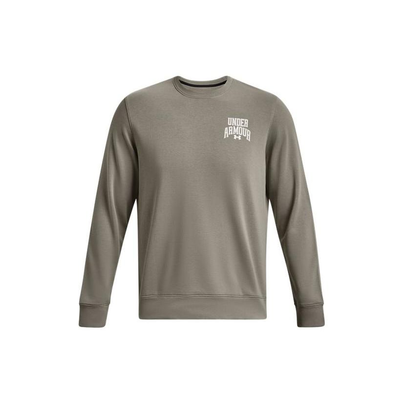 Under Armour Letter Print Cotton Training Hoodie Men hoodies Green 1379764-504