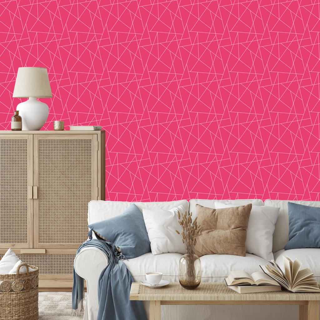 Wallpaper Geometric pattern rose background, rose center 50x1000