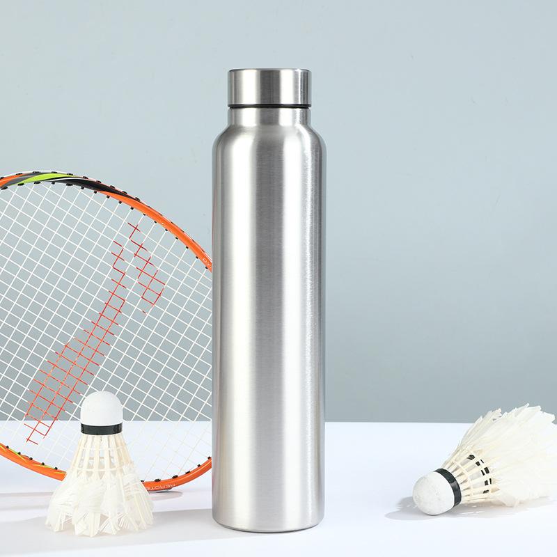 

Бутылка для воды из нержавеющей стали объемом 1000 мл, однослойная прочная металлическая фляжка для воды, походная спортивная посуда для спортзала 1pc