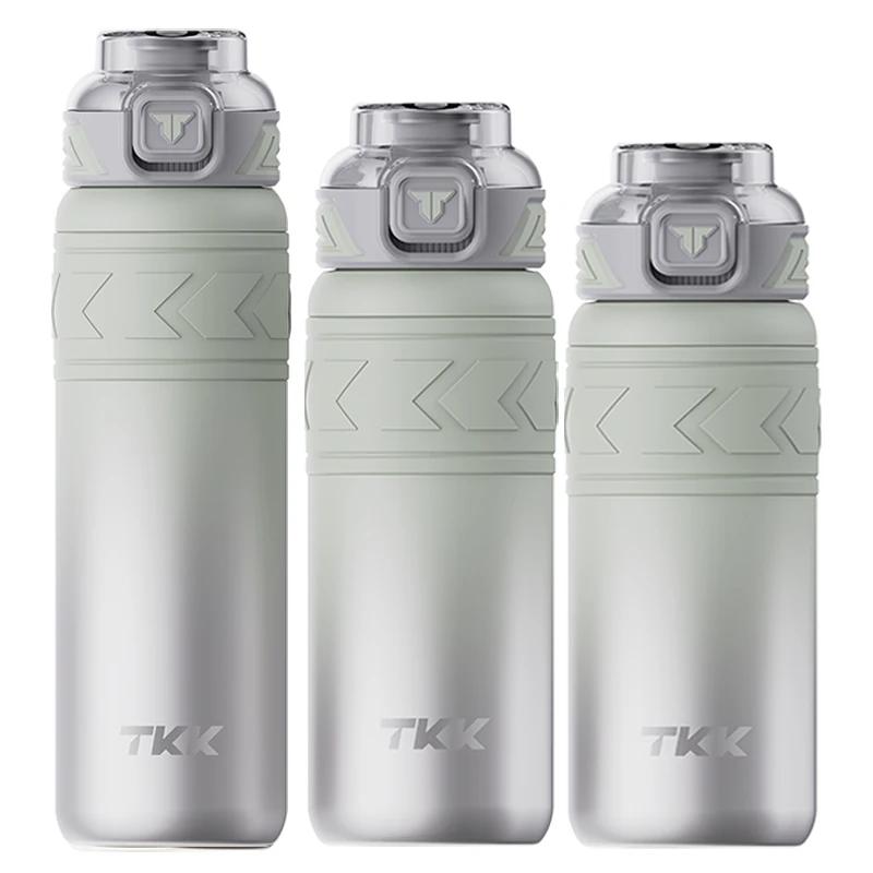 TKK SUS-316 Thermos Bottle Large Capacity Vaccum Cup Cold Insulation Portable Strap with Tea Flitter Thermal Flask Water Bottle