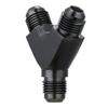 AN4 AN6 AN8 AN10 Y Adapter Block Male Thread Fuel Hose Fitting Adapter Tee Fluid Oil Pipe Air Line Joint Universal Aluminium
