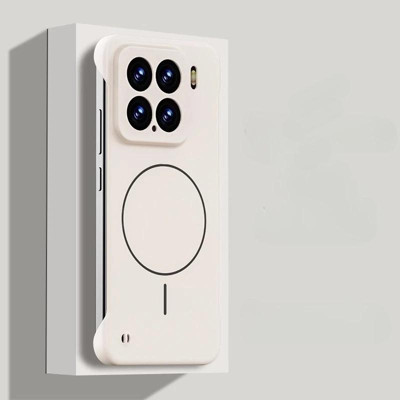For Magsafe Frameless Shockproof Case For Xiaomi 15Ultra 15 14 Pro 14Ultra Matte Ultra Thin Hard Wireless Charging Magnetic Cover